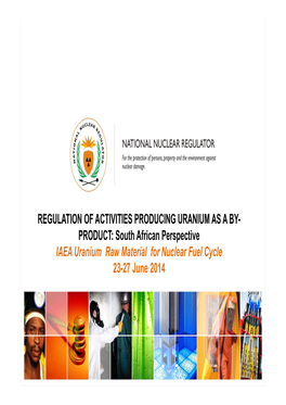 South African Perspective IAEA Uranium Raw Material for Nuclear Fuel Cycle 23-27 June 2014 OUTLINE