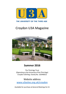 Croydon U3A Magazine