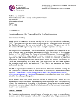 Rt. Hon. Mel Stride MP Financial Secretary to the Treasury and Paymaster General HM Treasury 1 Horse Guards Road London SW1A 2HQ