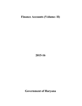 2015-16 Government of Haryana