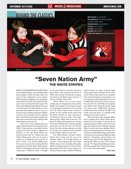 “Seven Nation Army” the WHITE STRIPES