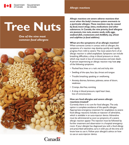 Tree Nut Allergy CFIA