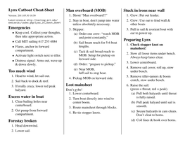 Lynx Catboat Cheat-Sheet Man Overboard (MOB) Stuck in Irons Near Wall Version: 2011.05.30 18:50 1