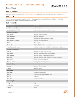 Netscaler’S SSH