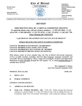 Detroit, MI 48236 – Contract Period: October 1, 2020 Through June 30, 2021 – Total Contract Amount: $204,517.70