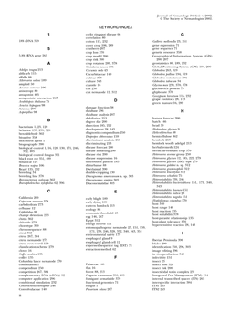 KEYWORD INDEX 1 5 a B C D E F G H I Ii