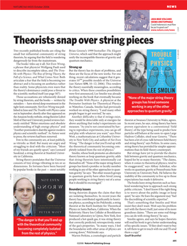 Theorists Snap Over String Pieces