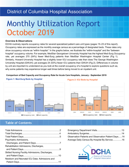 Monthly Utilization Report October 2019