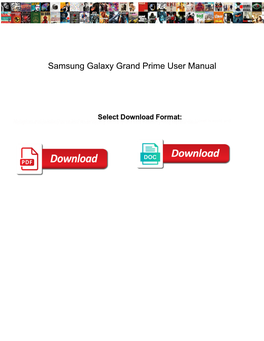 Samsung Galaxy Grand Prime User Manual