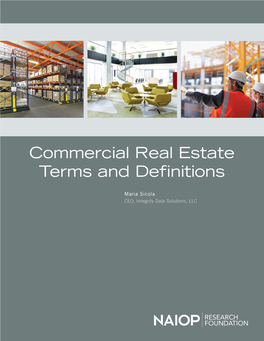Commercial Real Estate Terms and Definitions