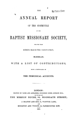 Baptist Missionary Society