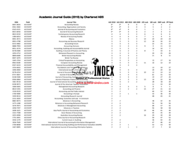 Chartered ABS Journal Guide (2018)