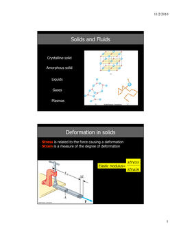 Solids and Fluids