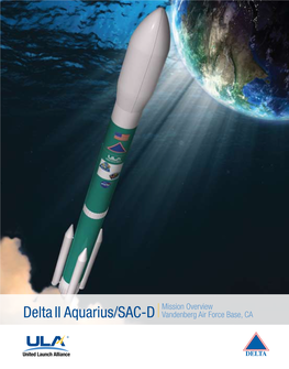 Delta II Aquarius/SAC-D Mission Overview