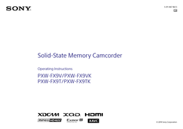 Solid-State Memory Camcorder