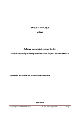 Rapport EP Concarneau