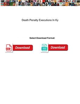 Death Penalty Executions in Ky