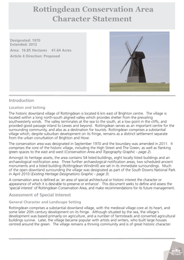Rottingdean Conservation Area Character Statement