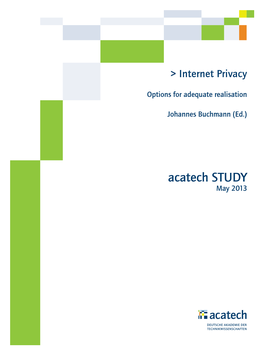 Acatech STUDY May 2013 Titel