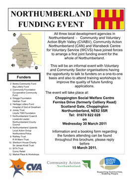 Northumberland Funding Event