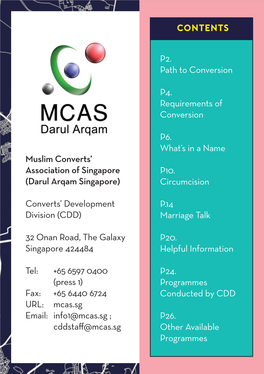 Contents P2. Path to Conversion P4. Requirements of Conversion P6. What's in a Name P10. Circumcision P.14 Marriage Talk P20