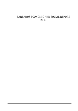 Barbados Economic and Social Report 2013