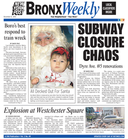 BRONX WEEKLY December 8, 2013 2 @ Medicare, Medicaid,Privatepayand Insuranceaccepted @ Licensedbyn.Y