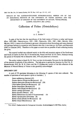 Noemacheilus Notostigma Bleeker (17) Lepidocephalus Thermalis (Cuvier Et Valenciennes) (9)