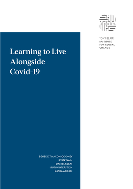 Learning to Live Alongside Covid-19 | Institute for Global Change