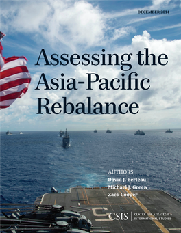 Assessing the Asia-Pacific Rebalance 1616 Rhode Island Avenue NW | Washington, DC 20036 T