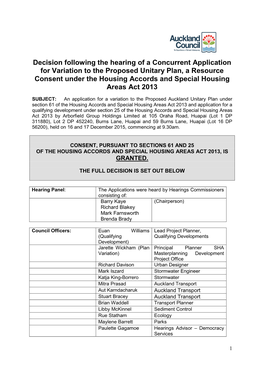 Proposed Auckland Unitary Plan Modification 88