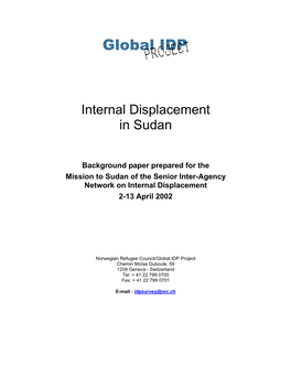 Internal Displacement in Sudan