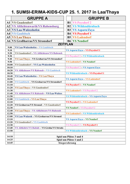 1. SUMSI-ERIMA-KIDS-CUP 25. 1. 2017 in Laa/Thaya