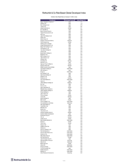 Rothschild & Co Risk-Based Global Developed Index