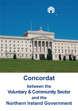 Concordat Between the Voluntary & Community Sector and the Northern Ireland Government