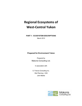 Regional Ecosystems of West-Central Yukon