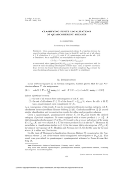 Classifying Finite Localizations of Quasicoherent Sheaves