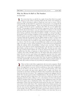 Why Are Movies So Bad? Or, the Numbers by Pauline Kael