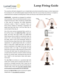 Lamp Fitting Guide
