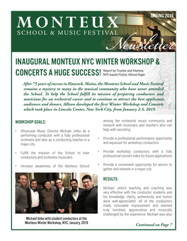 Spring 2019 Newsletter