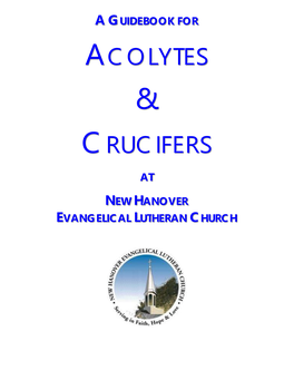 Acolytes Crucifers