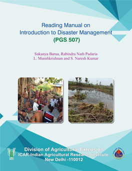 Reading Manual on Introduction to Disaster Management (PGS 507)