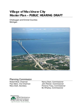 Village of Mackinaw City Master Plan – PUBLIC HEARING DRAFT