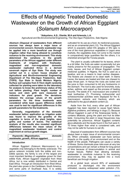 Solanum Macrocarpon)