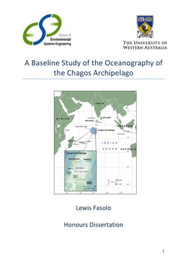A Baseline Study of the Oceanography of the Chagos Archipelago