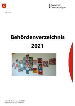 Behördenverzeichnis 2021