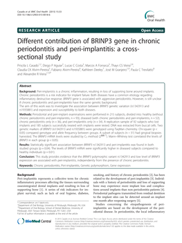 Different Contribution of BRINP3 Gene in Chronic