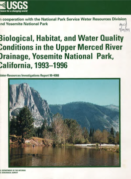 Biological, Habitat and Water Quality Conditions in the Upper Merced River Drainage, Yosemite National Park, California, 1993-1996