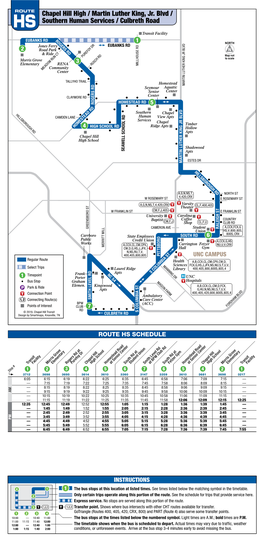 Chapel Hill High / Martin Luther King, Jr. Blvd / Southern Human Services / Culbreth Road