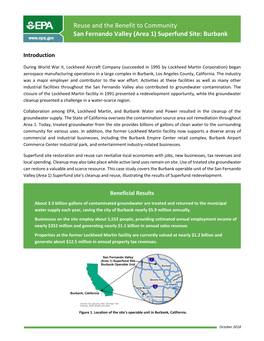 San Fernando Valley (Area 1) Superfund Site: Burbank